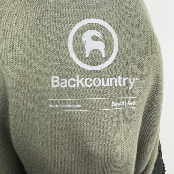 Backcountry Woman’s Tricot Peak Green Full Zip Tech Sweatshirt Size Small EUC - Picture 7 of 7